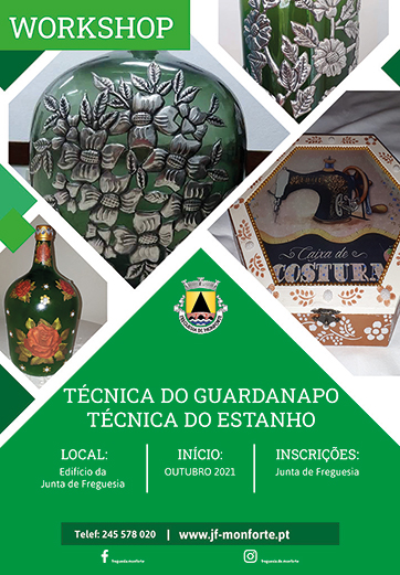 Workshop Técnica Guardanapo e Técnica do Estanho Workshop Técnica Guardanapo e Técnica do Estanho