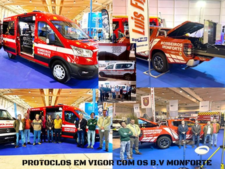 Protocolos com os Bombeiros Voluntários de Monforte