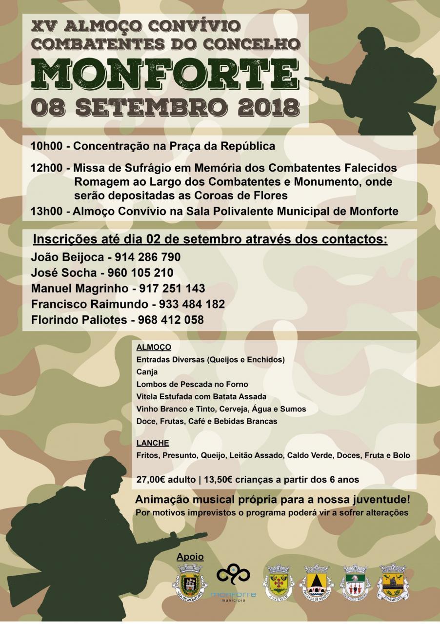 HOMENAGEM AOS EX-COMBATENTES DO CONCELHO DE MONFORTE