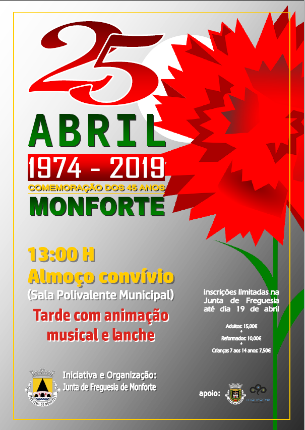 Comemorações 25 Abril