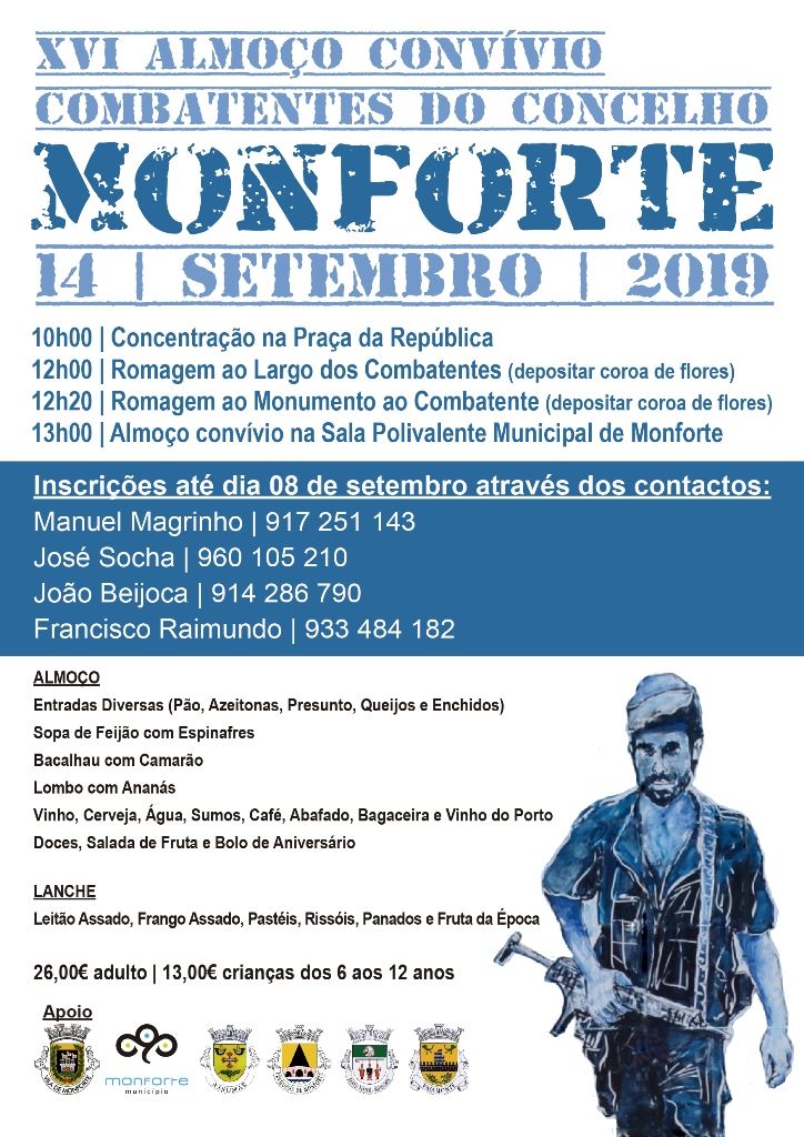 HOMENAGEM AOS EX-COMBATENTES DO CONCELHO DE MONFORTE