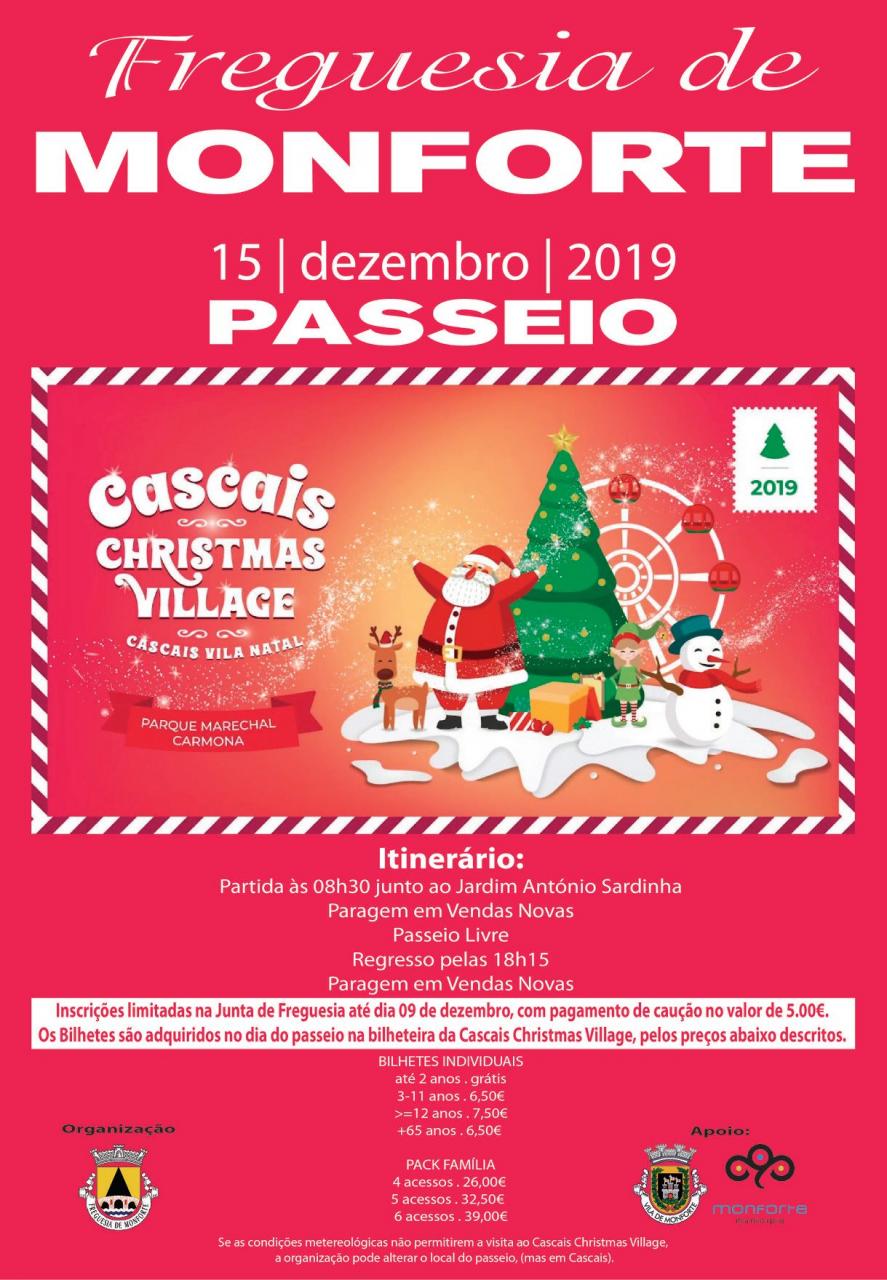 Passeio Cascais Vila Natal
